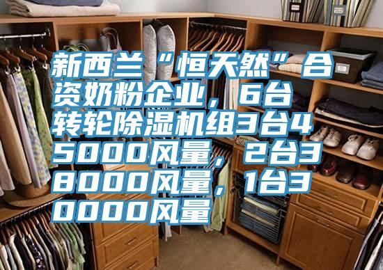 新西蘭“恒天然”合資奶粉企業(yè)，6臺轉輪除濕機組3臺45000風(fēng)量，2臺38000風(fēng)量，1臺30000風(fēng)量